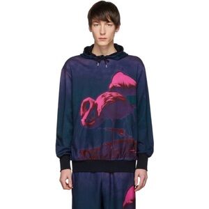 PAUL SMITH Multicolor Paul’s Photo Flamingo Hoodie, Size Small